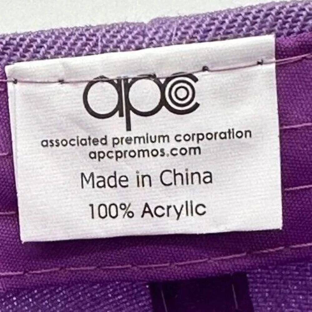 APC Hat Womens Adjustable Purple Haskell Horse Riding Racing Hook And Loop NEW